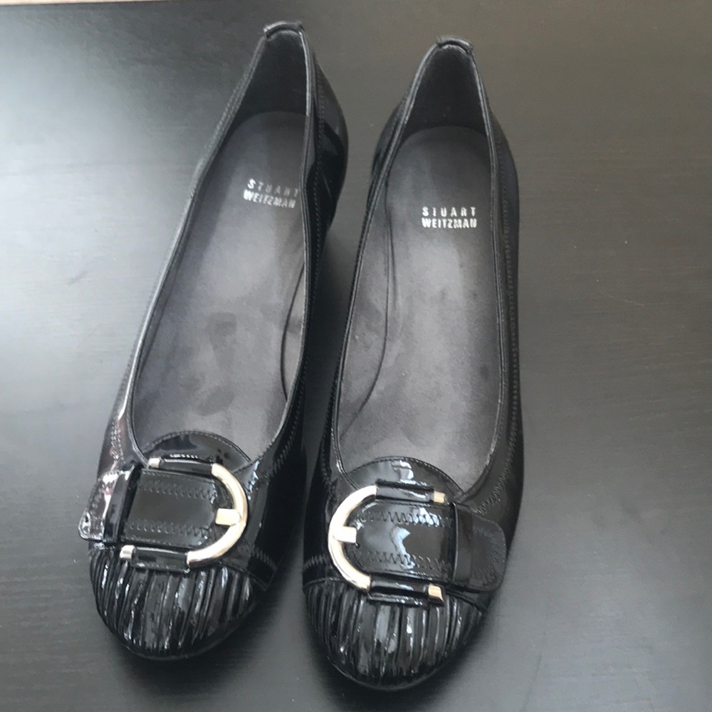 Stuart Weitzman Black Wedges